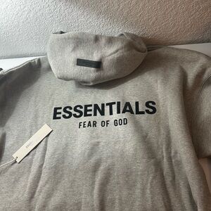 Fear of God Essentials Gray Hoodie